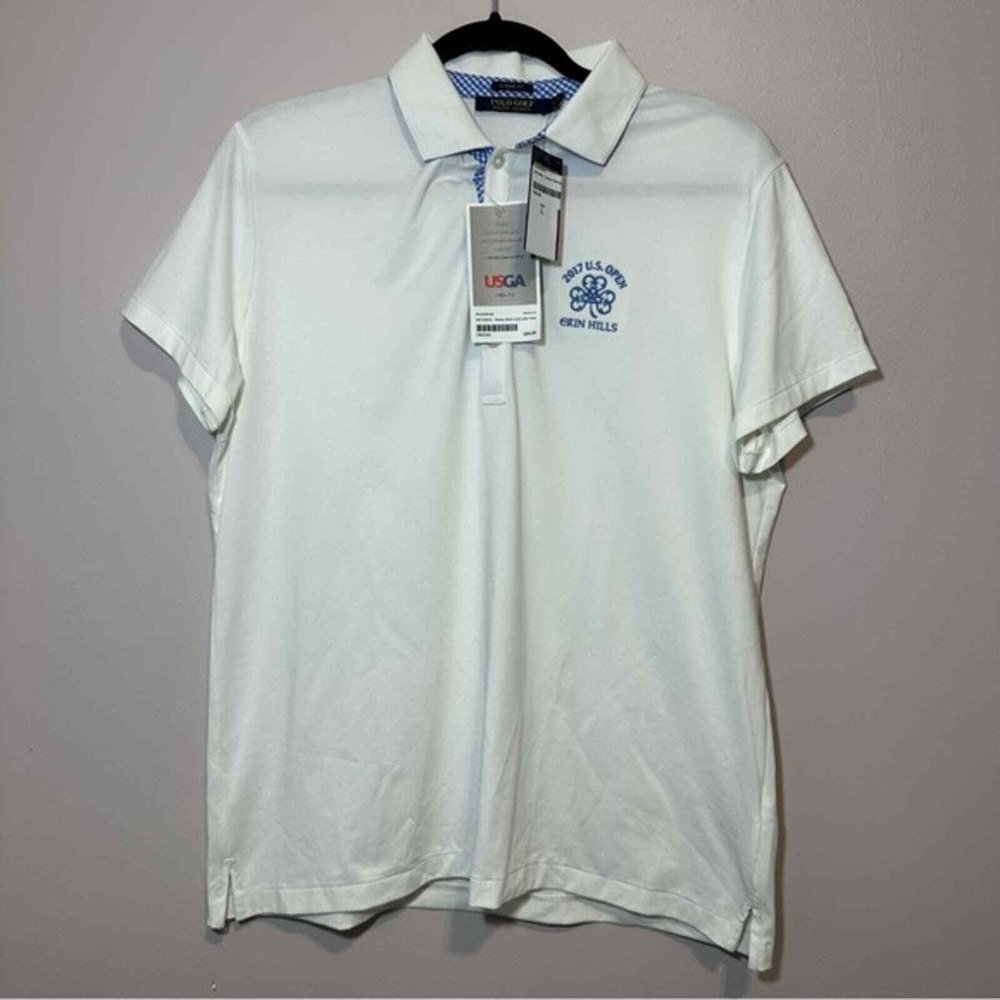 NWT Polo Ralph Lauren Large Polo White Short Sleeve 2017 US Open Erin Hills